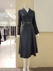 Self-portrait Gray wool Dress サイズUK6,US2 - メルカリ
