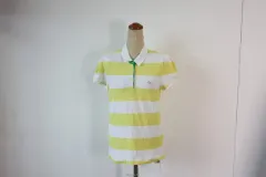 N-9627/LACOSTE ラコステ 正規品 レディース カラーネック Tシャツ 36