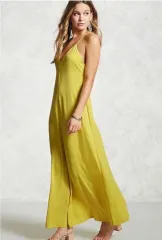 FOREVER 21 黄色 ロング ONE PIECE M