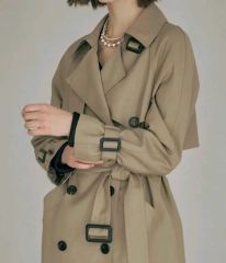今季♡新作新品！未使用】Noela♡ラグランショートトレンチ モカS