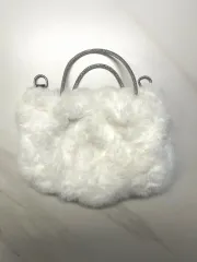 白ファーバッグ