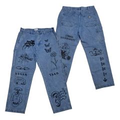 即完サイズ】YoungLA × Looney Tunes デニムパンツ - メルカリ