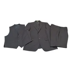 【美品・日本製】D'URBAN ダーバン スリーピース スーツ セットアップ ウール100% 濃紺 L相当 クリーニング済みのサムネイル