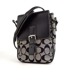 COACH コーチ シグネチャー ポシェット ショルダーバッグキャンバス レザー 16-210(6)