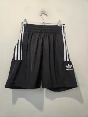 アディダス 3本線 ハーフパンツ ブラック キッズ 150