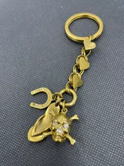 【訳あり】Chloe クロエ キーホルダー バッグチャーム スカル 馬蹄 石欠けのサムネイル