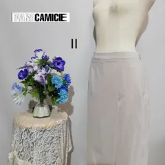 【送料無料】 　ナラカミーチェ　極上美品　ロングスカート　グレー色系　Lサイズのサムネイル