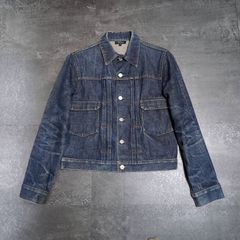 A.P.C. ブラックデニムジャケット 後染め ガーメントダイ - メルカリ