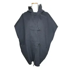 MAX MARA マックスマーラ ポンチョ タイプ リバーシブル ウール コート 55 77