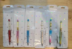 ハンドメイド パール装飾 ボールペン