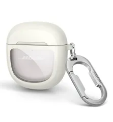 SURITCH ケース 対応 Bose QuietComfort Earbuds II 2022/QuietComfort Ultra Earbuds 2023/Ultra Earbuds (第2世代) 2025,全身防震TPU保護ケース 透明ロゴウィンドウ★