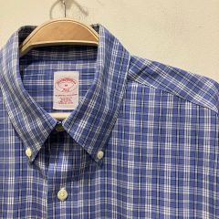 美品 フリーホイーラーズ ニール インディゴチェック コットンリネン 