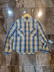 RRL ダブルアールエル イタリア製 シルクドットハンカチ ネイビー