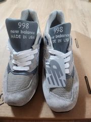 new balance 998 USAグレーデー スニーカー 25.5 回使用 - メルカリ