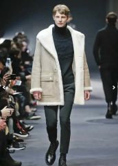 美品】SAINT LAURENT Paris 13AW ダッフルコート レッド - メルカリ