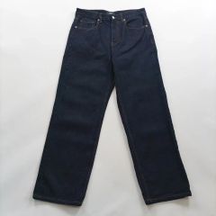 EVISUGENESデニムパンツ ボタンフライ インディゴ - メルカリ