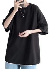 半袖tシャツ メンズ ビッグt 無地 大きい メンズ おおきい サイズ 軽い 柔らかい 夏服 シルエット おしゃれ ファッション
