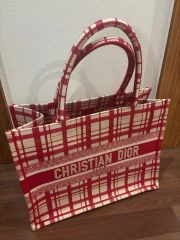 クリスチャンディオール バヤデール ストライプ ブック トート 刺繍