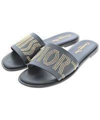 Christian Dior ウェッジソール サンダル ネイビー - メルカリ