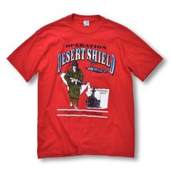 90s Operation Desert Shield 湾岸戦争ラグランTシャツ - メルカリ