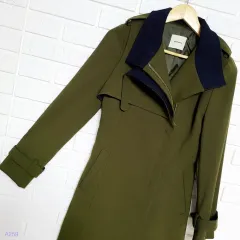 ---9 000円----(44サイズ) ツートン トレンチ コート A259