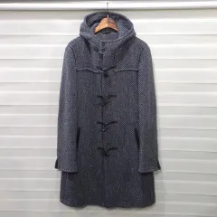 日本 COMME CA DU MODE ツイードウール ダッフルコート - ウィメンズ M-L