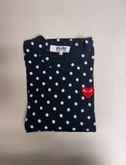 PLAY COMME des GARÇONS ドット柄 Tシャツ ネイビー 水玉 - メルカリ