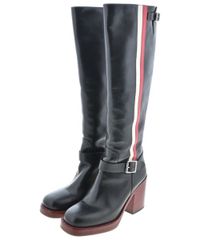 P584 23.5cm クリスチャンディオール ロゴ入り ブーツ レディース 