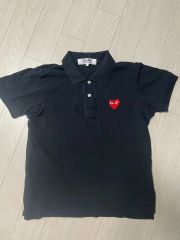 COMME des GARCONS PLAY ポロシャツ M 黒 赤ハート 美品 COMME des GARÇONS PLAY ポロシャツ ブラック 赤ハート M - メルカリ