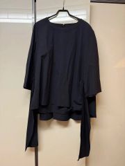 美品 ヨーコチャン ハーフスリーブブラウス チュニック 36 ドレープ