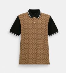 定番人気モデル】COACH コーチ 総柄ポロシャツ シグネチャー 美品