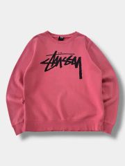 A*E様 00s stussy ジャズマン スウェット 赤 アメリカ製 微フェー