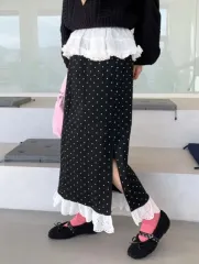 66ガールズ ドットロングスカート