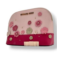 マイケルコース MICHAEL KORS ショルダーバッグ 斜め掛け可 肩掛け MKロゴ シグネチャー PVC レザー アイボリー ホワイト ベージュ ブラウン 茶色 総柄 ビンテージ クラシック エレガント 上品 スクエア 鞄 レディース 女子会 S85 マイケルコース MICHAEL KORS ショルダーバッグ 斜め掛け可 肩掛け MK