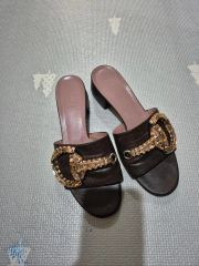 新品】EMME PARSONS クロコ型押し フラットサンダル - メルカリ