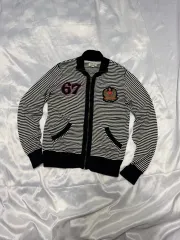 POLO JEANS CO. ポロジーンズカンパニー y2k ストライプニット ジップアップ