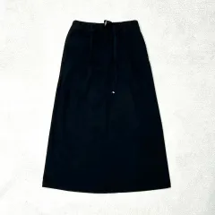 ダントン ブラック コットン ロング スカートのサムネイル
