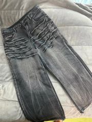 LOWROX ダメージ加工 フレアデニムパンツ | Mercari