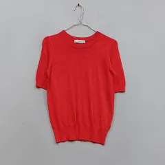 ZARA ザラ レディース90 半袖ニットTシャツ 春 秋 レッド 71331