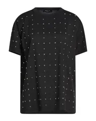 ファビアナ フィリッピ レディース トップス Tシャツ FABIANA FILIPPI Black ブラックのサムネイル