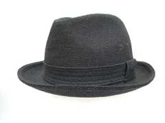Borsalino ボルサリーノ 帽子 ハット 編み込み メッシュ グレー 日本製 サイズ：56㎝