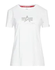アルファインダストリーズ レディース トップス Tシャツ ALPHA INDUSTRIES White ホワイトのサムネイル