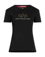 アルファインダストリーズ レディース トップス Tシャツ ALPHA INDUSTRIES Black ブラックのサムネイル