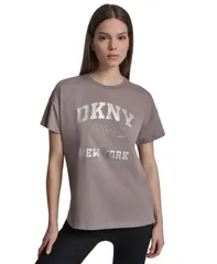 ダナ キャラン ニューヨーク レディース トップス Tシャツ 半袖 ロゴ DKNY Sport ShortSleeve DKNY New York 1989 Logo TShirt Mushroomのサムネイル