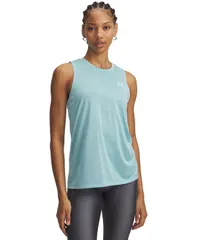 アンダーアーマー レディース トップス タンクトップ Under Armour Womens Tech Twistank Top Blue HazeWhite ホワイトのサムネイル