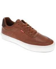 リーバイス メンズ シューズ スニーカー レザー Levis Mens Munro FauxLeatheretro Low Top Sneakers Tan Brown ブラウンのサムネイル