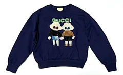 値下げ早い者勝ち！一点もモノ！早い者勝ち！【美品】GUCCI グッチ 25AW 新作 キッズ スウェット トレーナー ネイビー スパンコール 8/130㎝ 男の子 女の子　2A48のサムネイル