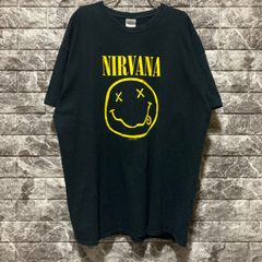 NIRVANA スミルースマイル Tシャツ ブラック L M&O - メルカリ