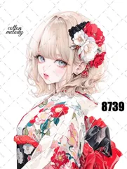 original sticker no.8739 // 人物ステッカー オリジナルステッカー オリジナル人物ステッカー ステッカー 装飾ステッカー cotton melodyのサムネイル