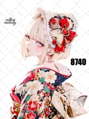 original sticker no.8740 // 人物ステッカー オリジナルステッカー オリジナル人物ステッカー ステッカー 装飾ステッカー cotton melodyのサムネイル
